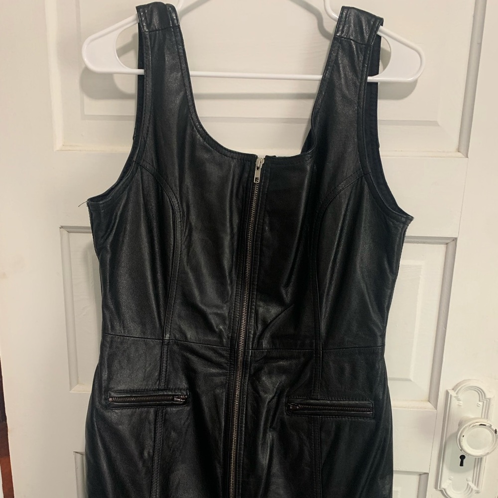 Maxima real leather dress. Size 12.